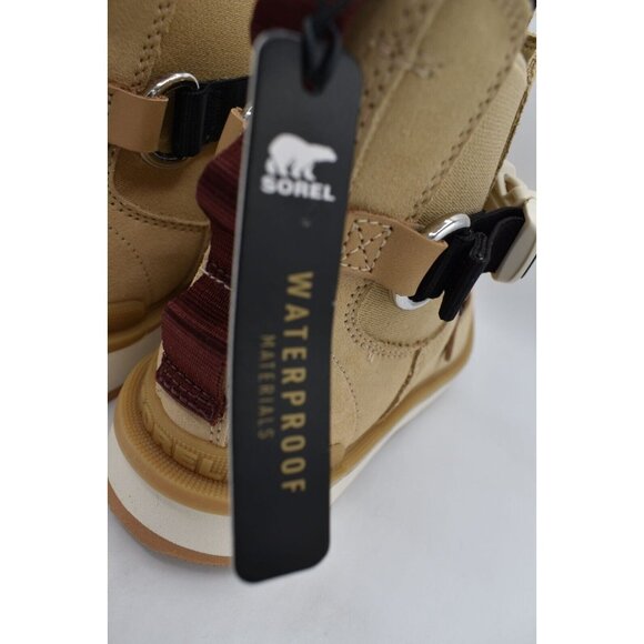 Sorel Women Size 7 Hi-Line EQ Chalk Ceramic Suede Waterproof Chelsea Boots Shoes - Picture 5 of 10